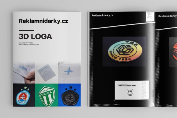 3D loga na textil - Reklamnidarky.cz