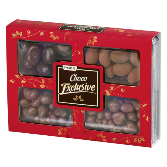 CHOCO MIX. Dárkové vánoční balení ořechů a suchých plodů