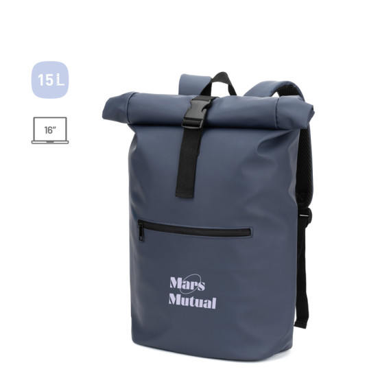 PORTLAND. Batoh s Roll Top z PU s kapsou na 16" notebook