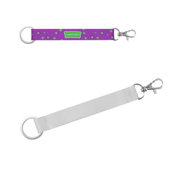 CRAWLEY. SADA SUBLIMAČNÍ KRÁTKÁ LANYARD II DUO (20 mm) s očkem Ø 32 mm a karabinou 20 mm