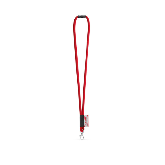 WISBECH. SET Lanyard TUBE Long (Ø 7 mm) s karabinou 9 mm a bezpečnostní sponou Ø 7 mm