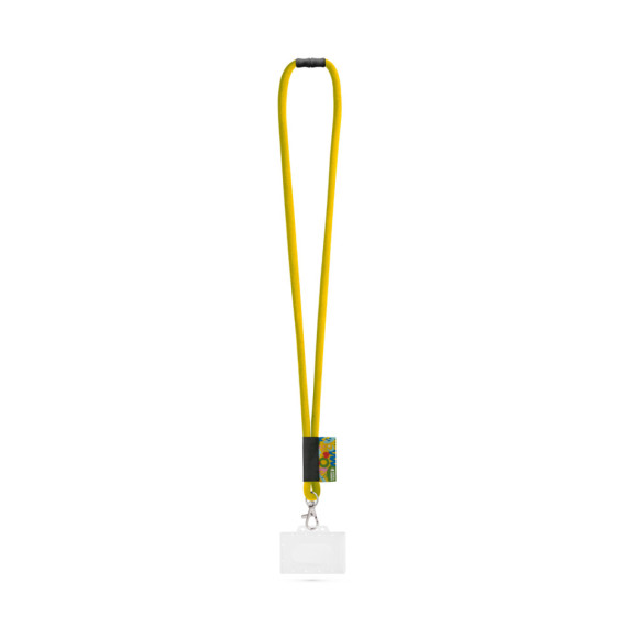 WATFORD. SET Lanyard TUBE Long (Ø 7 mm) s karabinou 9 mm, bezpečnostní sponou Ø 7 mm a pevným pouzdrem na odznak/kartu 91 x 68 mm