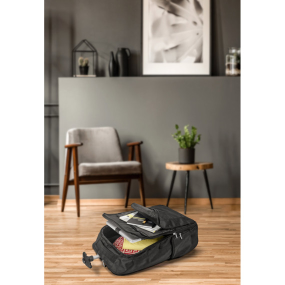 AVENIR. Batoh na kolečkách na notebook 17'' z materiálu polyester 1680D a 300D