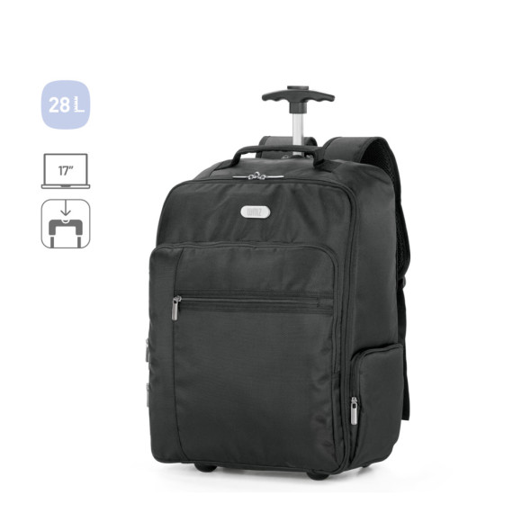 AVENIR. Batoh na kolečkách na notebook 17'' z materiálu polyester 1680D a 300D