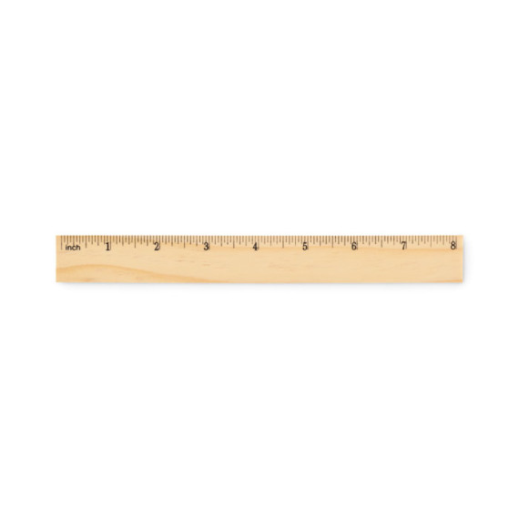 RULER20, Dřevěné pravítko 20 cm