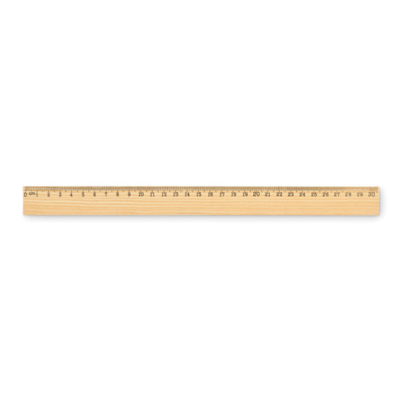 RULER30, Dřevěné pravítko 30 cm