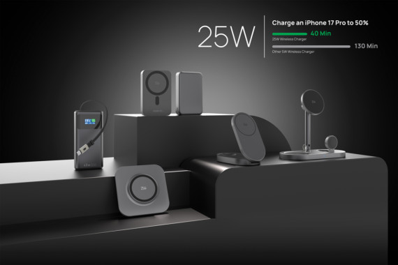 Ultrarychlá skládací bezdrátová nabíječka 3v1 s výkonem 25 W