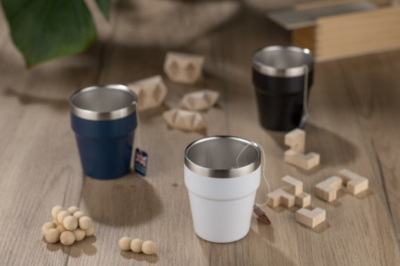 Hrnek z recyklované nerezové oceli MAKEL 300 ml