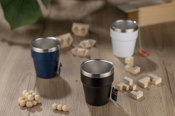 Hrnek z recyklované nerezové oceli MAKEL 300 ml