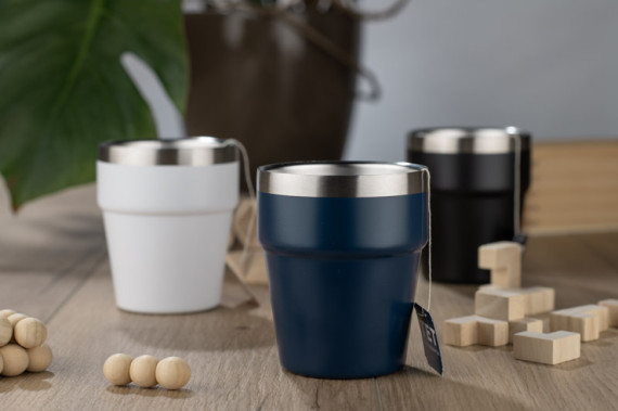 Hrnek z recyklované nerezové oceli MAKEL 300 ml