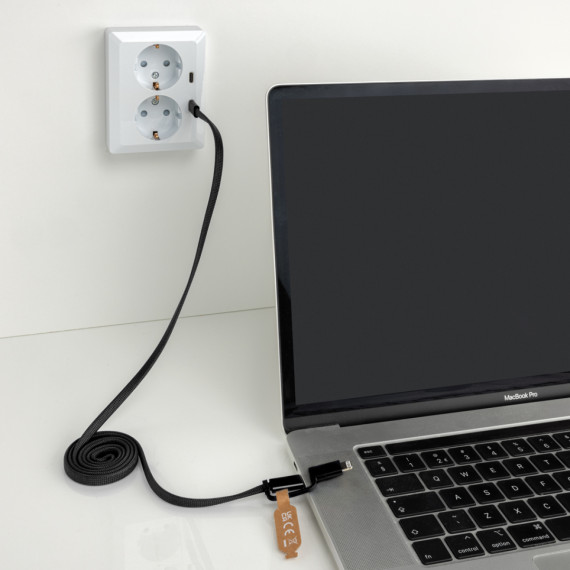 Ultra tenký magnetický nabíjecí kabel 60W 2 v 1