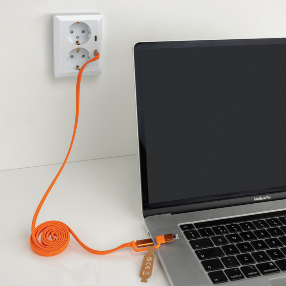 Ultra tenký magnetický nabíjecí kabel 60W 2 v 1