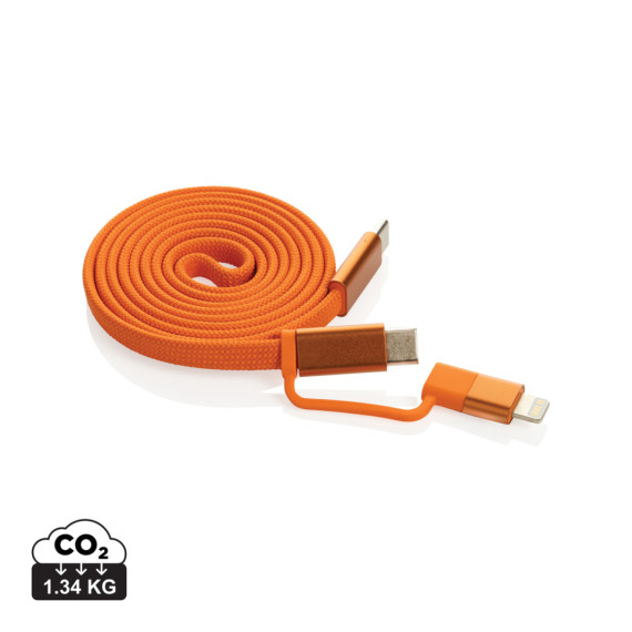 Ultra tenký magnetický nabíjecí kabel 60W 2 v 1