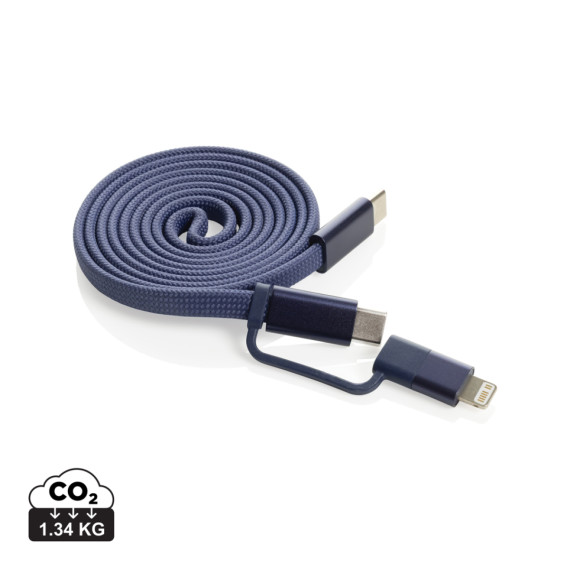 Ultra tenký magnetický nabíjecí kabel 60W 2 v 1