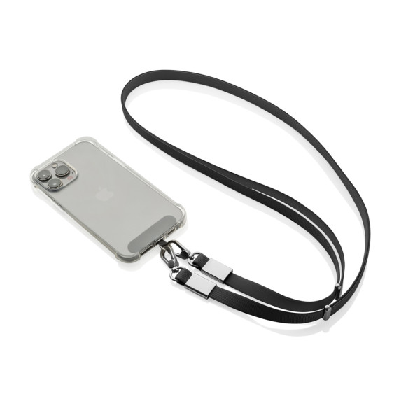 Crossbody lanyard Nivo RCS z recyklovaného PET