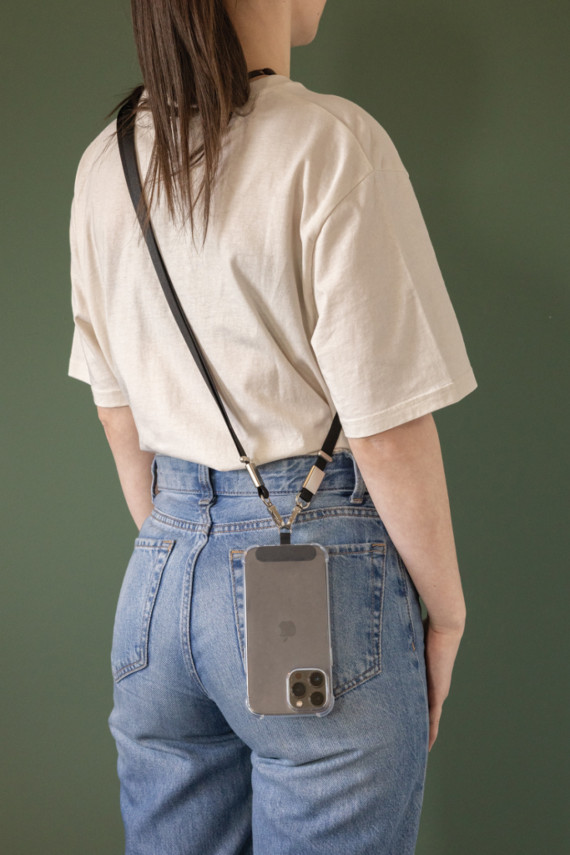 Crossbody lanyard Nivo RCS z recyklovaného PET