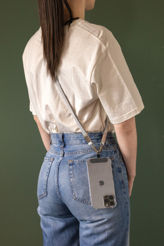 Crossbody lanyard Nivo RCS z recyklovaného PET