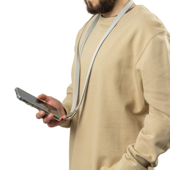 Crossbody lanyard Nivo RCS z recyklovaného PET