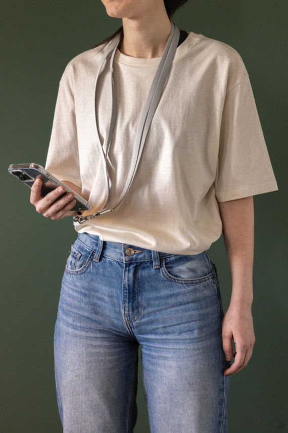 Crossbody lanyard Nivo RCS z recyklovaného PET