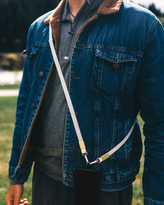 Crossbody lanyard Nivo RCS z recyklovaného PET