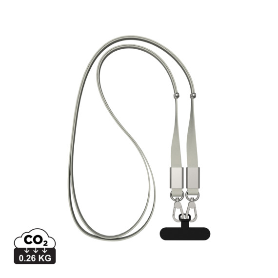 Crossbody lanyard Nivo RCS z recyklovaného PET