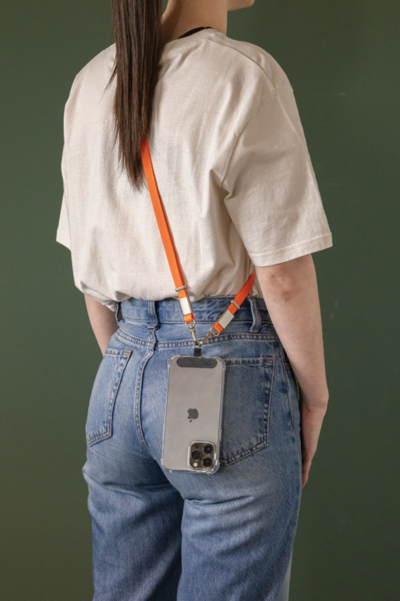 Crossbody lanyard Nivo RCS z recyklovaného PET