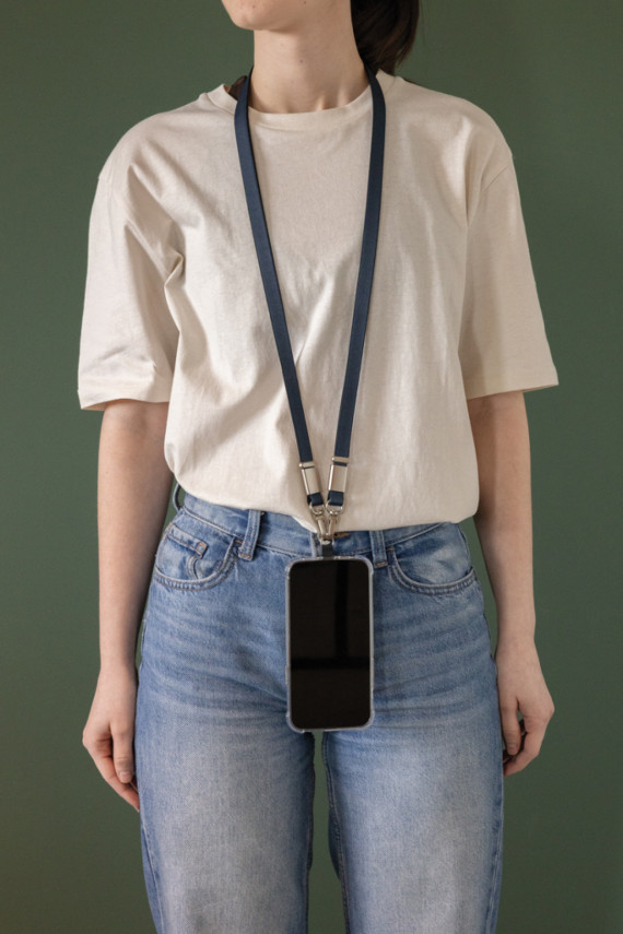 Crossbody lanyard Nivo RCS z recyklovaného PET