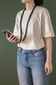 Crossbody lanyard Nivo RCS z recyklovaného PET