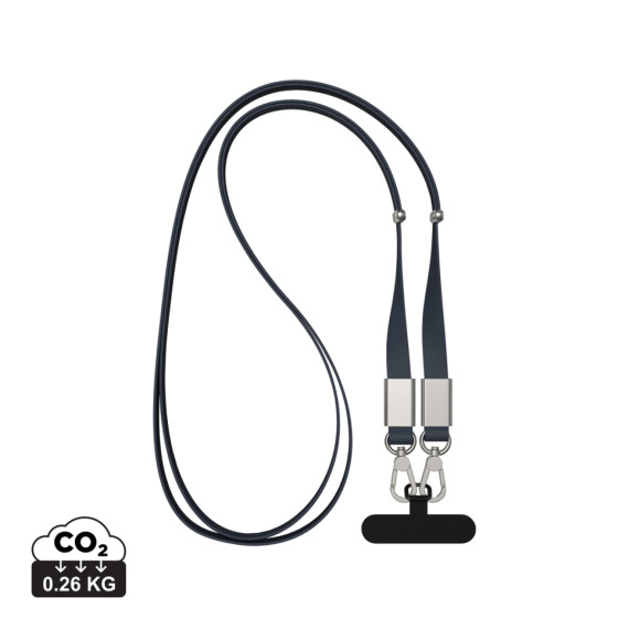 Crossbody lanyard Nivo RCS z recyklovaného PET