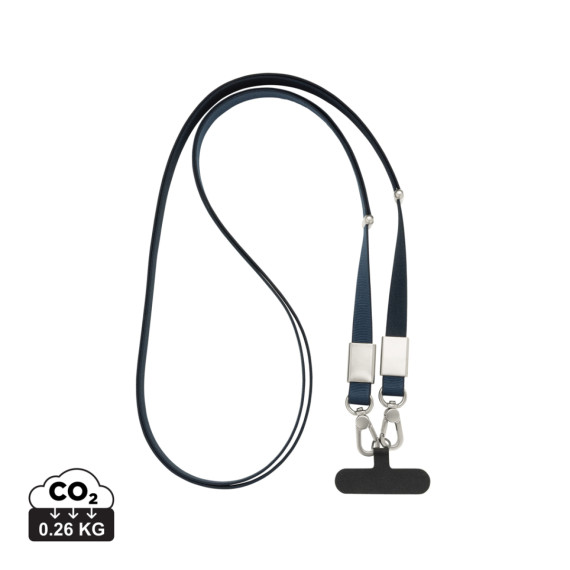 Crossbody lanyard Nivo RCS z recyklovaného PET