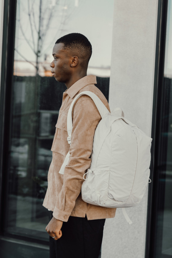 Batoh Urban KENTO z RCS recykl. nylonu s předním zipem