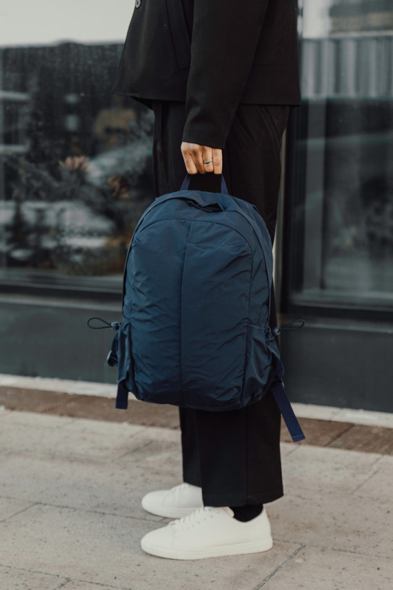 Batoh Urban KENTO z RCS recykl. nylonu s předním zipem