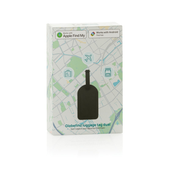 Zavazadlový štítek Globefind Dual s lokátorem po světě z RCS