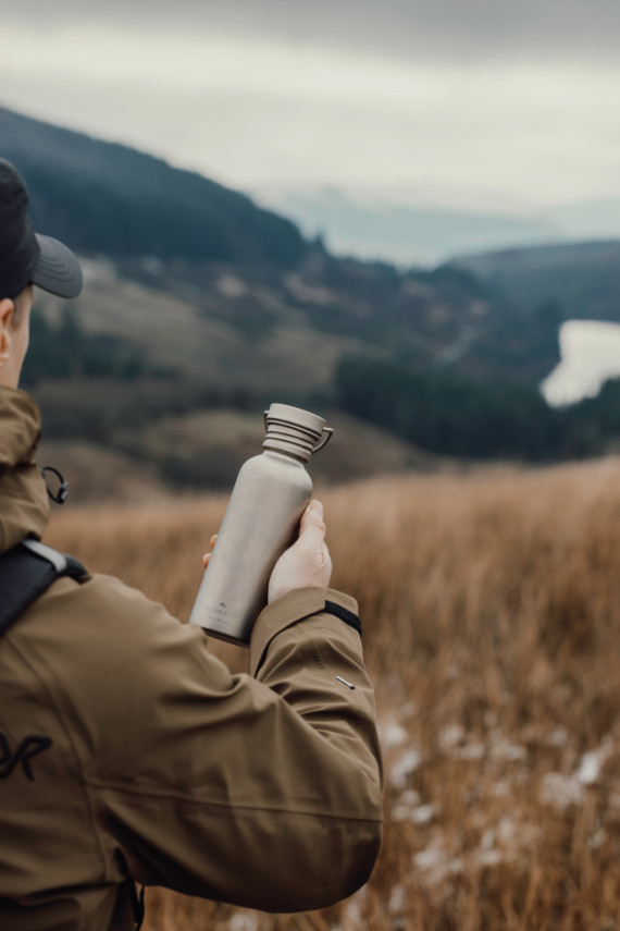 Láhev na vodu Nordic Drift Trail Ultra Light Titanium 600ml