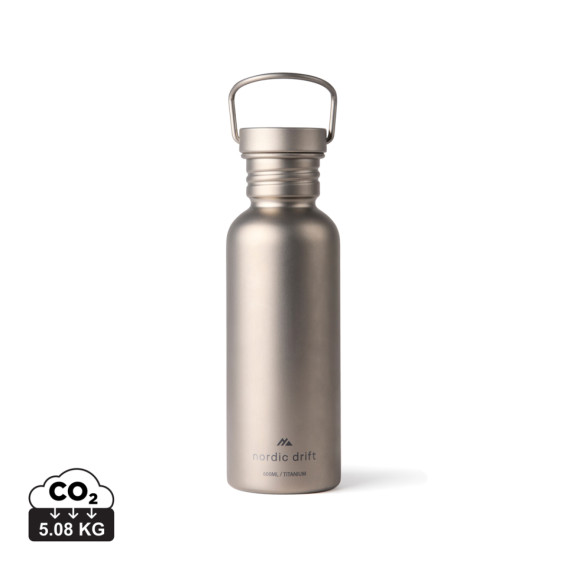 Láhev na vodu Nordic Drift Trail Ultra Light Titanium 600ml
