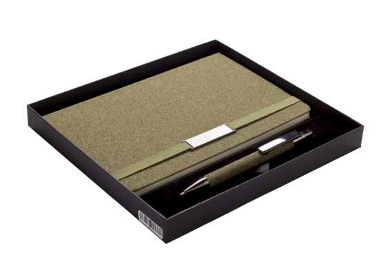 TEABRO SET zápisník s propiskou v krabičce