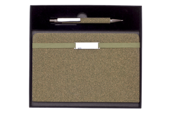 TEABRO SET zápisník s propiskou v krabičce