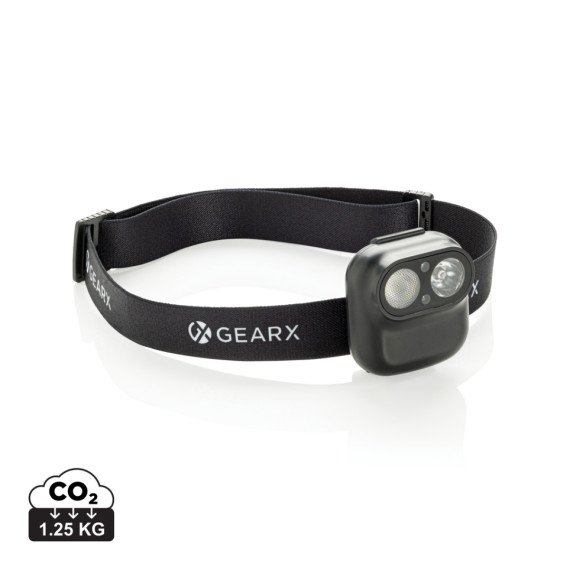 Čelovka Gear X RCS z recykl. plastu s pohybovým senzorem