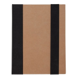 KRAFT PAPER zápisník s perem a lepícími papírky, černá/béžová
