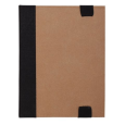 KRAFT PAPER zápisník s perem a lepícími papírky, černá/béžová