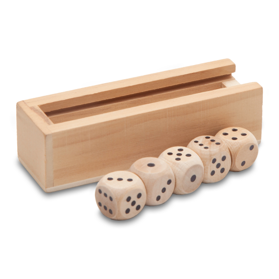 ROLL-IT sada hracích kostek, hnědá