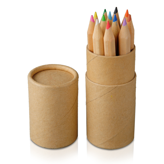 CRAYON M sada 12 pastelek 8,5 cm, přírodní