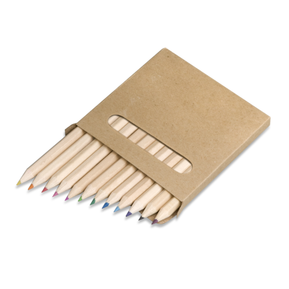 CRAYON sada pastelek 9 cm, přírodní