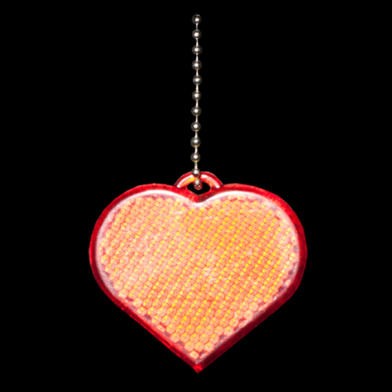 HEART REFLECT přívěsek,  červená