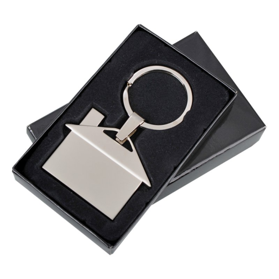 HOUSE RING přívěsek na klíče, stříbrná
