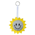 SUN reflexní přívěsek, žlutá/stříbrná