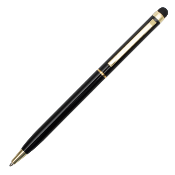 TOUCH TIP GOLD kovové kuličkové pero se stylusem, vínová