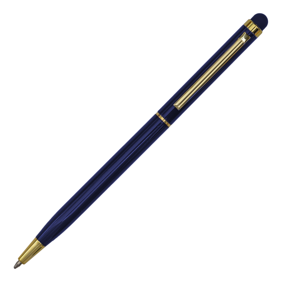 TOUCH TIP GOLD kovové kuličkové pero se stylusem, vínová