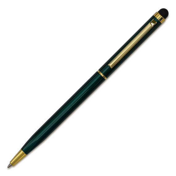 TOUCH TIP GOLD kovové kuličkové pero se stylusem, vínová