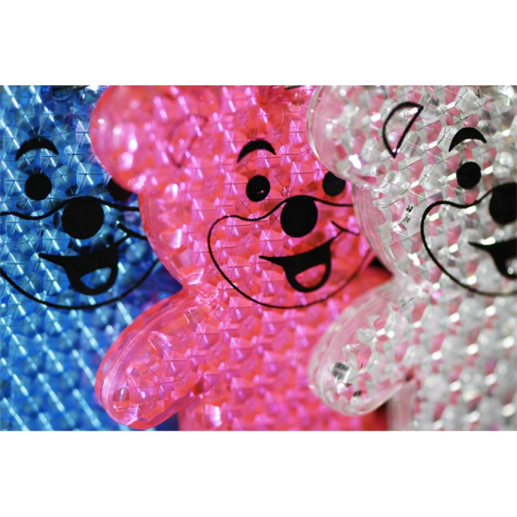 TEDDY RING reflexní přívěsek na klíče, oranžová